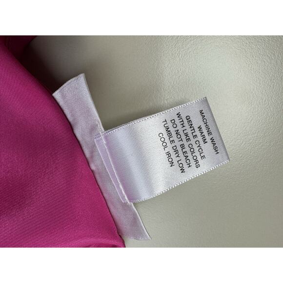 VTG Y2K Morgan Taylor Babydoll Satin Pink Slip Dress XL Chemise Lace Trim Teddy - Picture 12 of 14